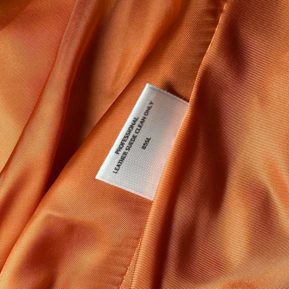 Eileen fisher orange suede blazer - Picture 4 of 5